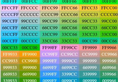 Bảng mã màu trong CSS