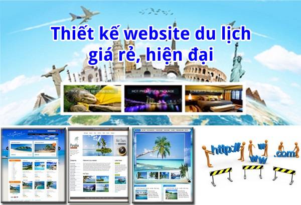 Thiết kế website du lịch giá rẻ, hiện đại