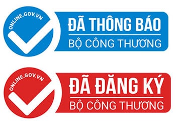 Logo đã thông báo và logo đã đăng ký với bộ công thương