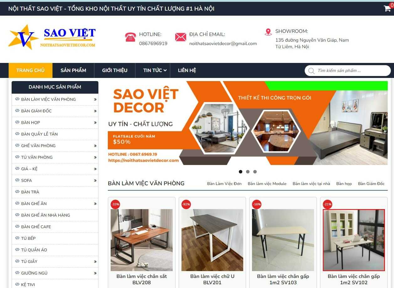 Quảng bá website nội thất