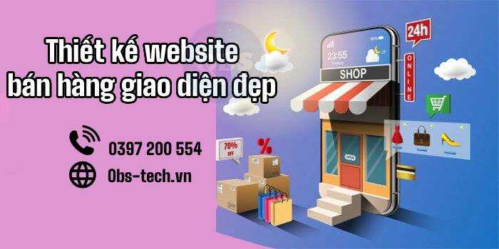 Thiết kế website bán hàng giao diện đẹp