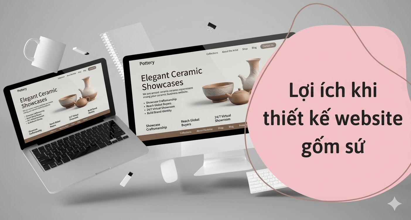 Lợi ích khi thiết kế website gốm sứ