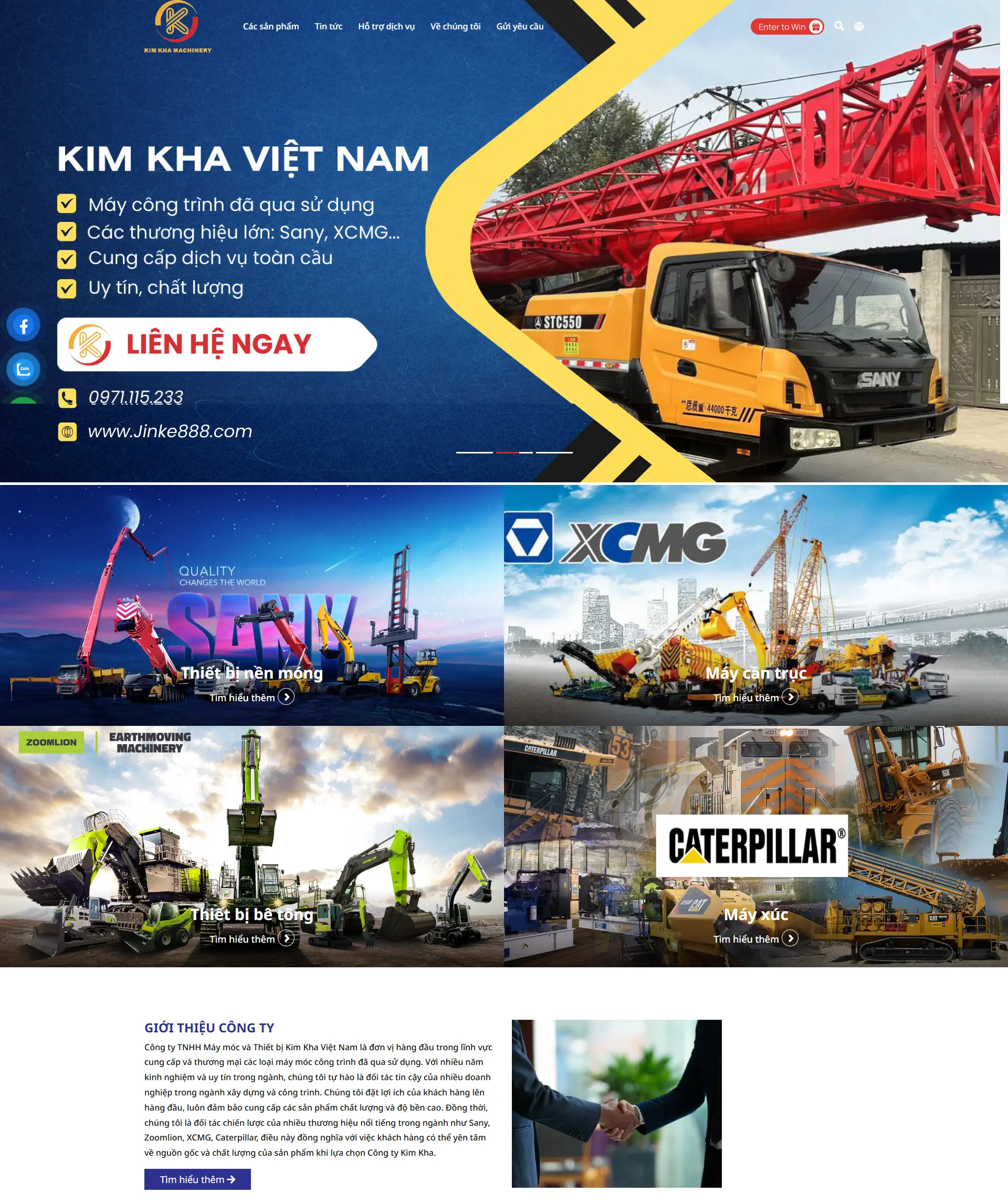 Mẫu website công ty giá rẻ