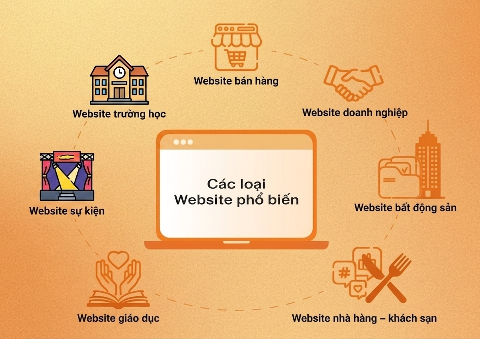 Các loại hình website phổ biến