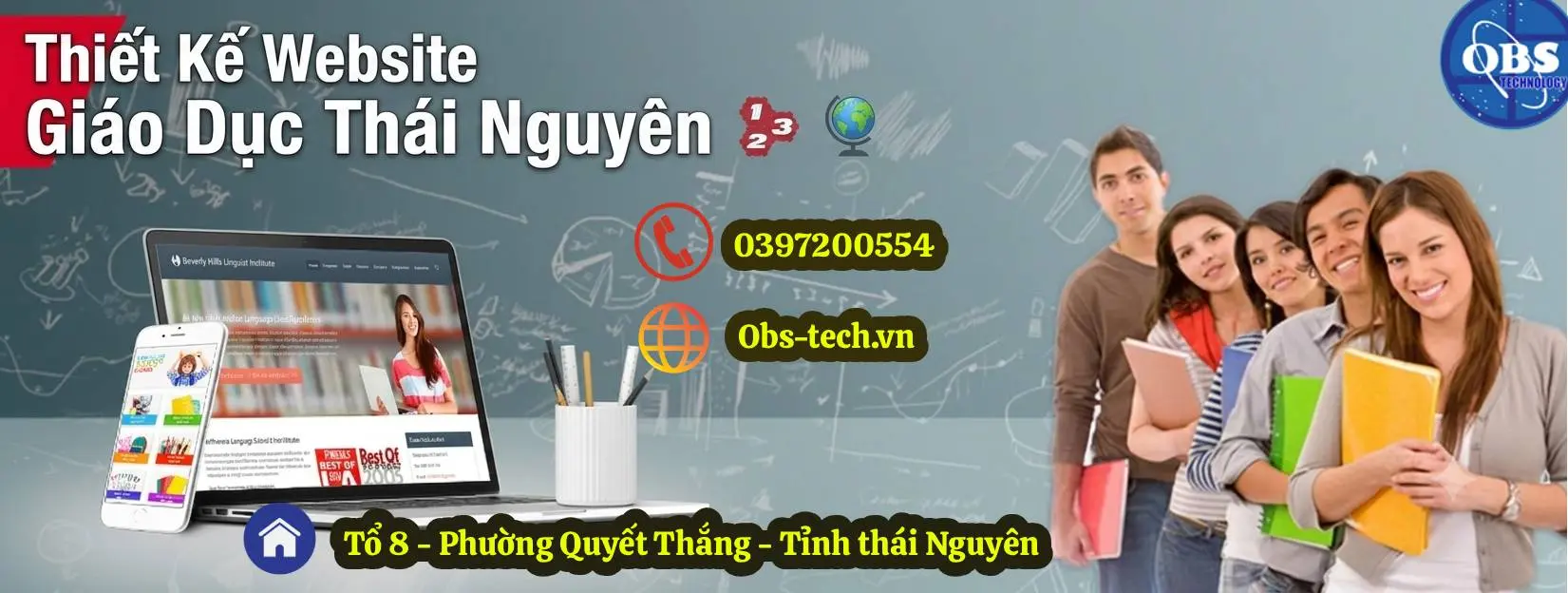 Thiết kế website giáo dục Thái Nguyên chuyên nghiệp, chuẩn SEO