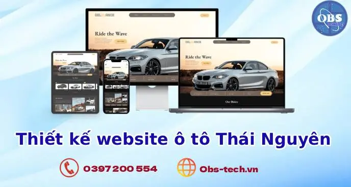 Thiết kế website ô tô Thái Nguyên chuyên nghiệp