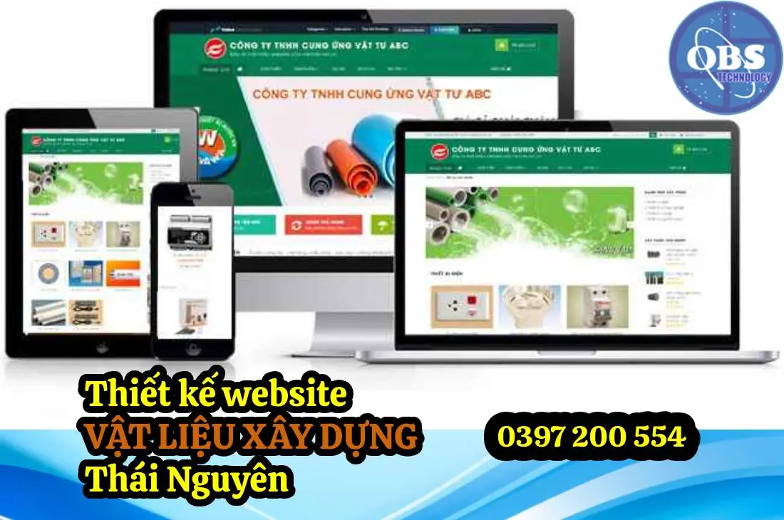 Thiết kế website vật liệu xây dựng Thái Nguyên giao diện đẹp, giá phải chăng